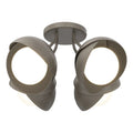 Hubbardton Forge, Brooklyn Double Shade Semi-Flush, SEMI FLUSH MOUNT LIGHT