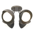 Hubbardton Forge, Brooklyn Double Shade Semi-Flush, SEMI FLUSH MOUNT LIGHT