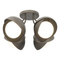 Hubbardton Forge, Brooklyn Double Shade Semi-Flush, SEMI FLUSH MOUNT LIGHT