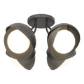 Hubbardton Forge, Brooklyn Double Shade Semi-Flush, SEMI FLUSH MOUNT LIGHT