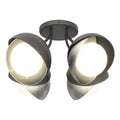 Hubbardton Forge, Brooklyn Double Shade Semi-Flush, SEMI FLUSH MOUNT LIGHT