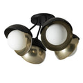 Hubbardton Forge, Brooklyn Double Shade Semi-Flush, SEMI FLUSH MOUNT LIGHT