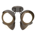 Hubbardton Forge, Brooklyn Double Shade Semi-Flush, SEMI FLUSH MOUNT LIGHT