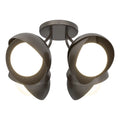 Hubbardton Forge, Brooklyn Double Shade Semi-Flush, SEMI FLUSH MOUNT LIGHT