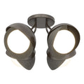 Hubbardton Forge, Brooklyn Double Shade Semi-Flush, SEMI FLUSH MOUNT LIGHT