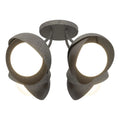 Hubbardton Forge, Brooklyn Double Shade Semi-Flush, SEMI FLUSH MOUNT LIGHT