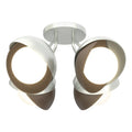 Hubbardton Forge, Brooklyn Double Shade Semi-Flush, SEMI FLUSH MOUNT LIGHT