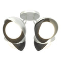 Hubbardton Forge, Brooklyn Double Shade Semi-Flush, SEMI FLUSH MOUNT LIGHT