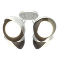 Hubbardton Forge, Brooklyn Double Shade Semi-Flush, SEMI FLUSH MOUNT LIGHT
