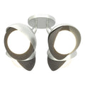 Hubbardton Forge, Brooklyn Double Shade Semi-Flush, SEMI FLUSH MOUNT LIGHT