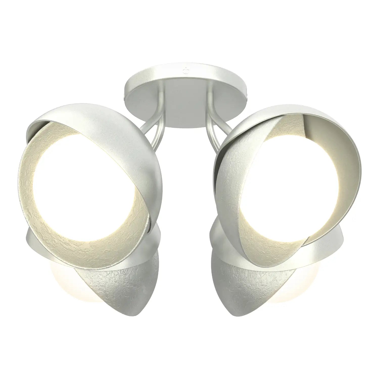 Hubbardton Forge, Brooklyn Double Shade Semi-Flush, SEMI FLUSH MOUNT LIGHT