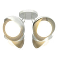 Hubbardton Forge, Brooklyn Double Shade Semi-Flush, SEMI FLUSH MOUNT LIGHT