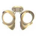 Hubbardton Forge, Brooklyn Double Shade Semi-Flush, SEMI FLUSH MOUNT LIGHT