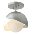 Hubbardton Forge, Brooklyn Double Shade Semi-Flush, SEMI FLUSH MOUNT LIGHT