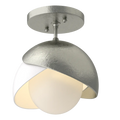 Hubbardton Forge, Brooklyn Double Shade Semi-Flush, SEMI FLUSH MOUNT LIGHT