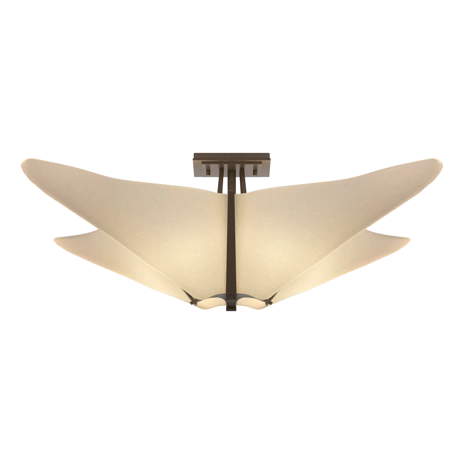 Hubbardton Forge, Kirigami Semi-Flush, SEMI FLUSH MOUNT LIGHT