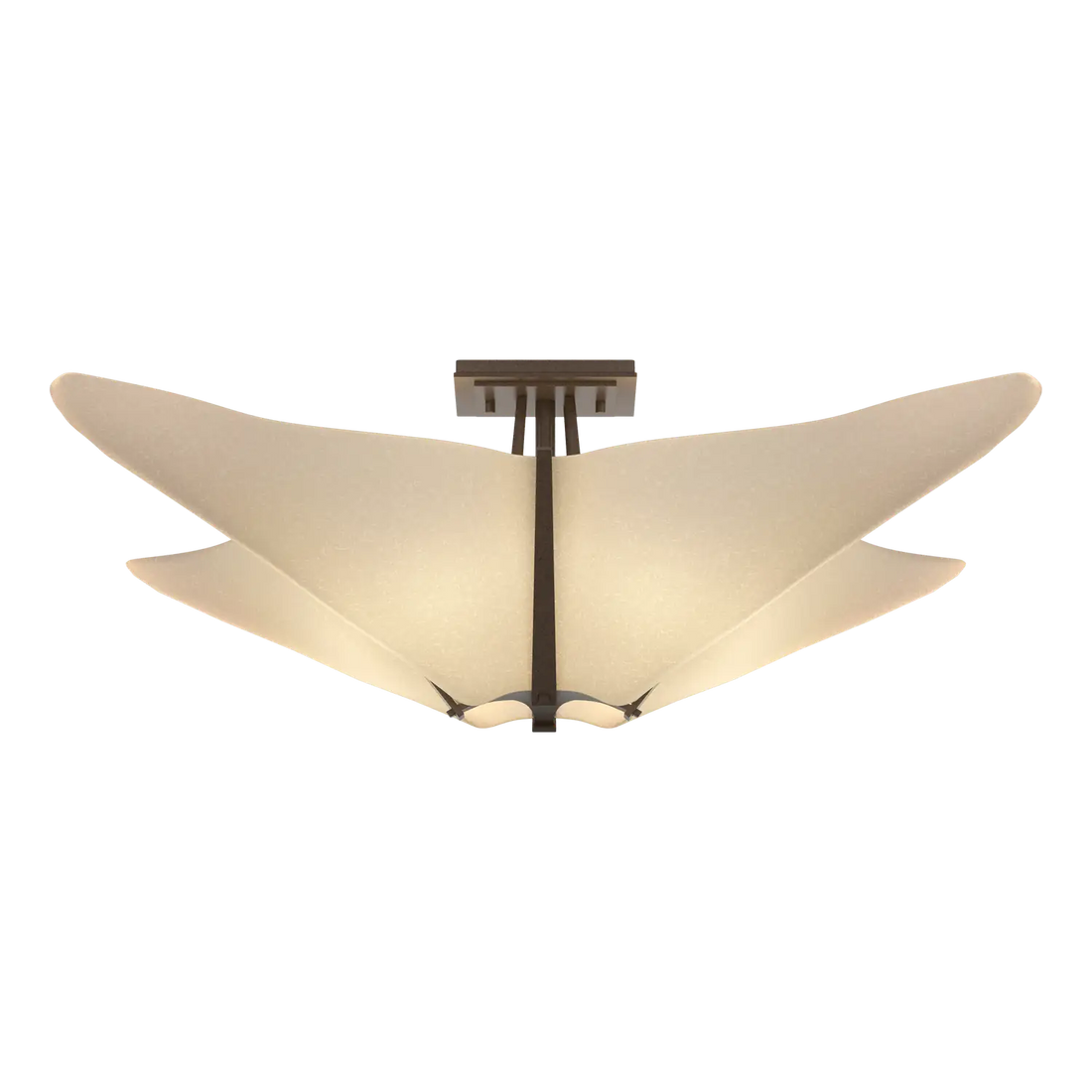 HUBBARDTON FORGE, KIRIGAMI SEMI-FLUSH, SEMI FLUSH MOUNT LIGHT