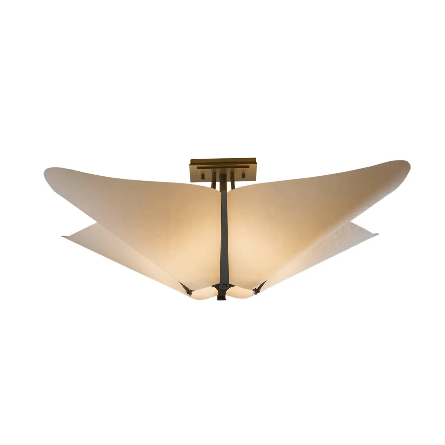 Hubbardton Forge, Kirigami Semi-Flush, SEMI FLUSH MOUNT LIGHT