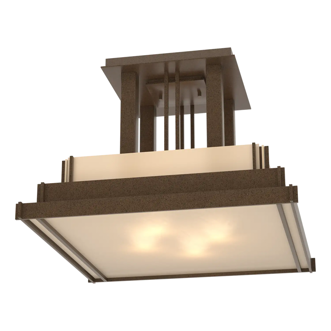 HUBBARDTON FORGE, STEPPE SEMI-FLUSH, SEMI FLUSH MOUNT LIGHT