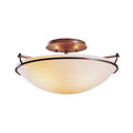 Hubbardton Forge, Plain Semi-Flush, SEMI FLUSH MOUNT LIGHT