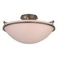 Hubbardton Forge, Plain Semi-Flush, SEMI FLUSH MOUNT LIGHT