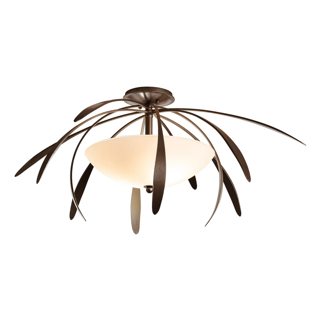 HUBBARDTON FORGE, DAHLIA SEMI-FLUSH, SEMI FLUSH MOUNT LIGHT