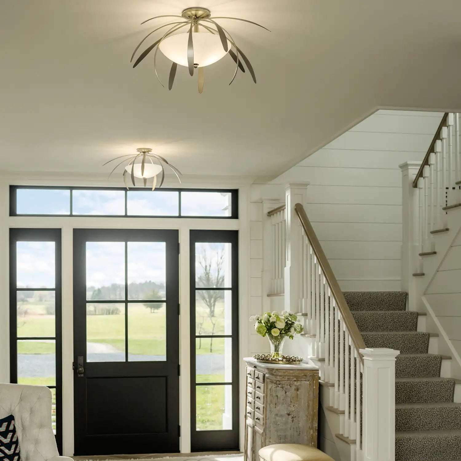 Hubbardton Forge, Dahlia Semi-Flush, SEMI FLUSH MOUNT LIGHT