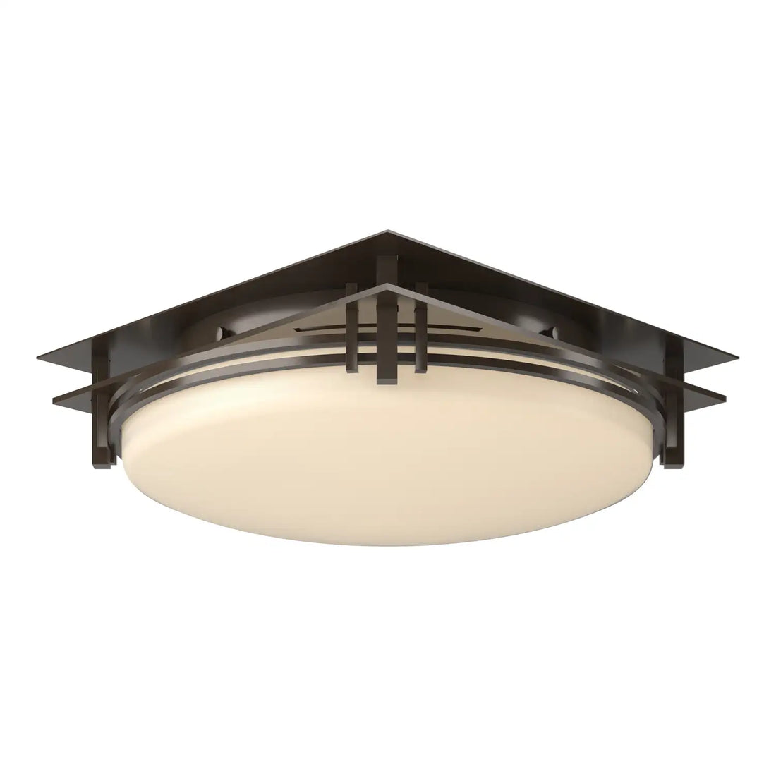 HUBBARDTON FORGE, BANDED SEMI-FLUSH, SEMI FLUSH MOUNT LIGHT