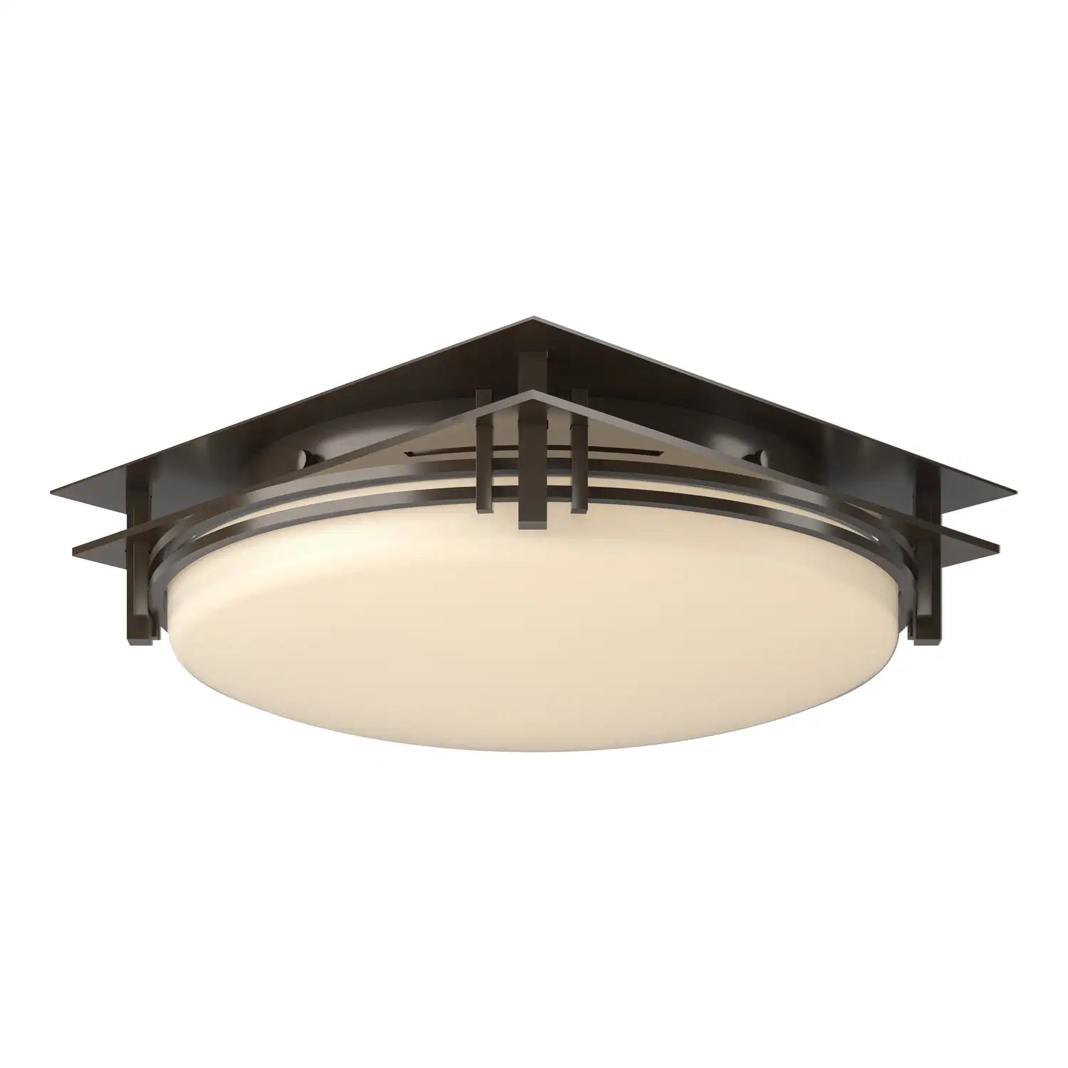 Hubbardton Forge, Banded Semi-Flush, SEMI FLUSH MOUNT LIGHT