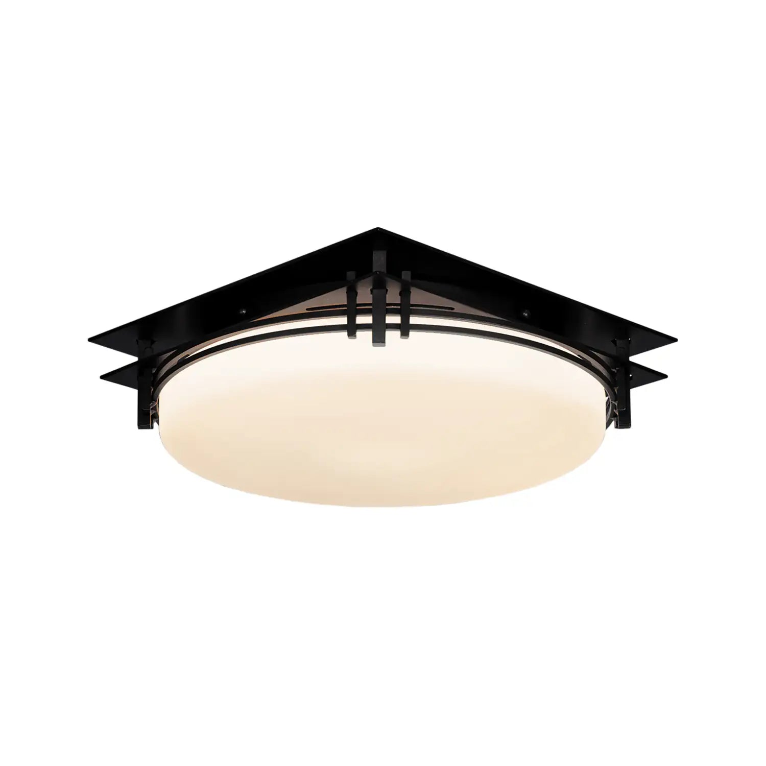 Hubbardton Forge, Banded Semi-Flush, SEMI FLUSH MOUNT LIGHT