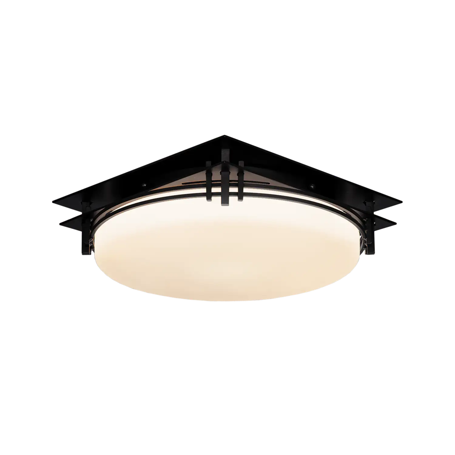 Hubbardton Forge, Banded Semi-Flush, SEMI FLUSH MOUNT LIGHT