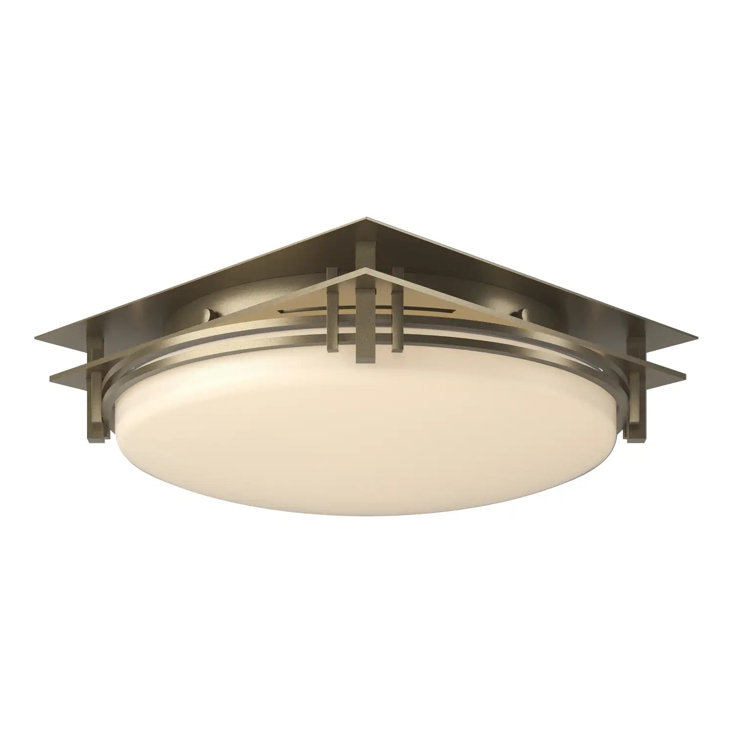 Hubbardton Forge, Banded Semi-Flush, SEMI FLUSH MOUNT LIGHT