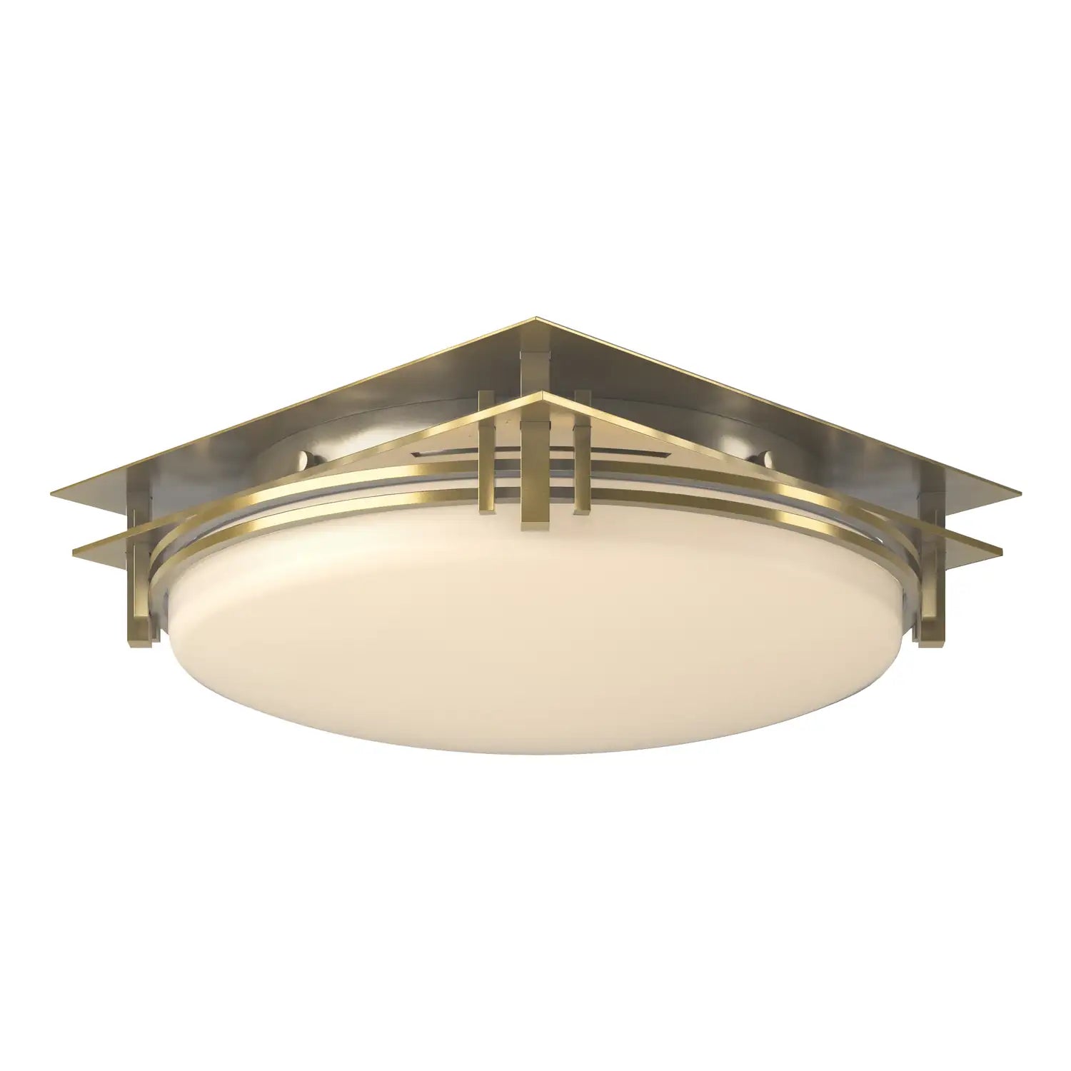 Hubbardton Forge, Banded Semi-Flush, SEMI FLUSH MOUNT LIGHT