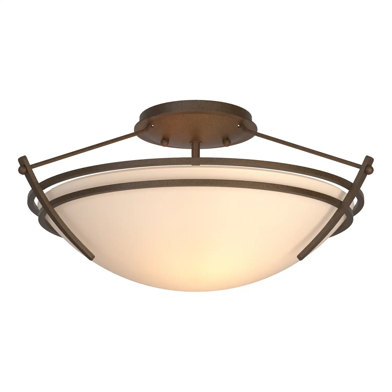 Hubbardton Forge, Presidio Tryne Semi-Flush, SEMI FLUSH MOUNT LIGHT