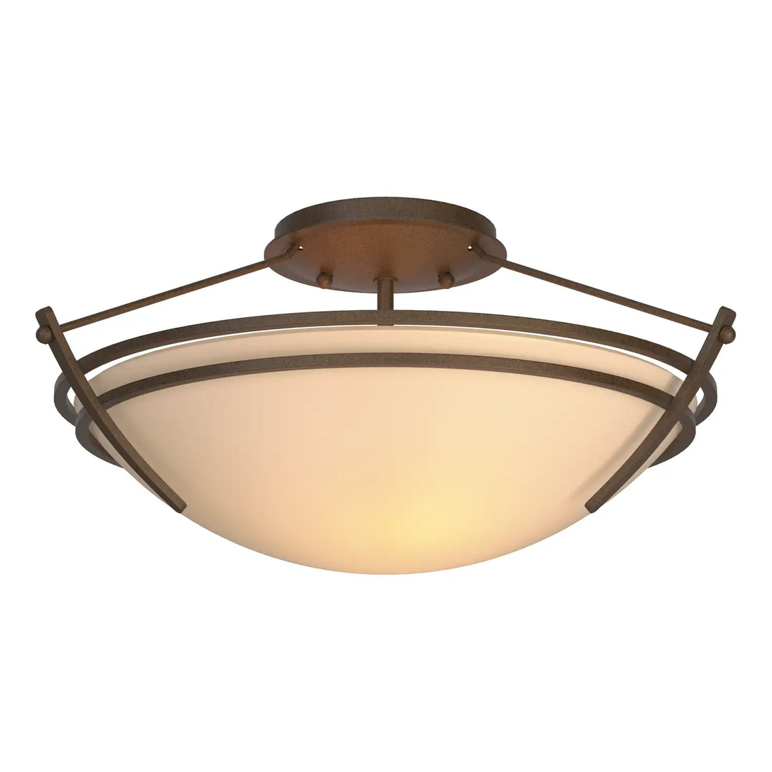 HUBBARDTON FORGE, PRESIDIO TRYNE SEMI-FLUSH, SEMI FLUSH MOUNT LIGHT