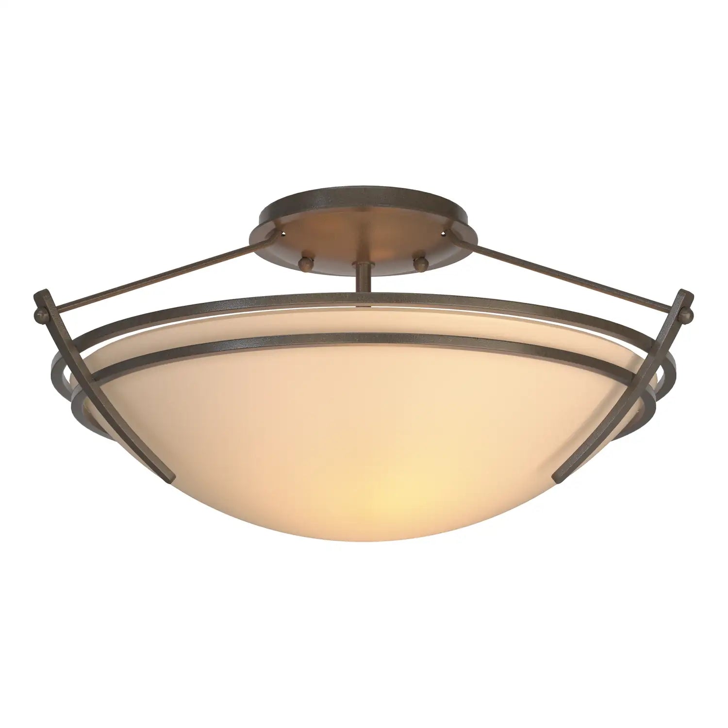 Hubbardton Forge, Presidio Tryne Semi-Flush, SEMI FLUSH MOUNT LIGHT