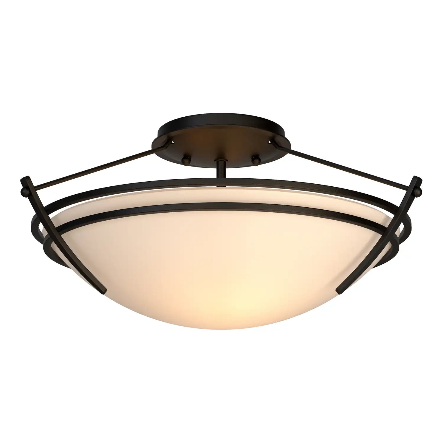 Hubbardton Forge, Presidio Tryne Semi-Flush, SEMI FLUSH MOUNT LIGHT