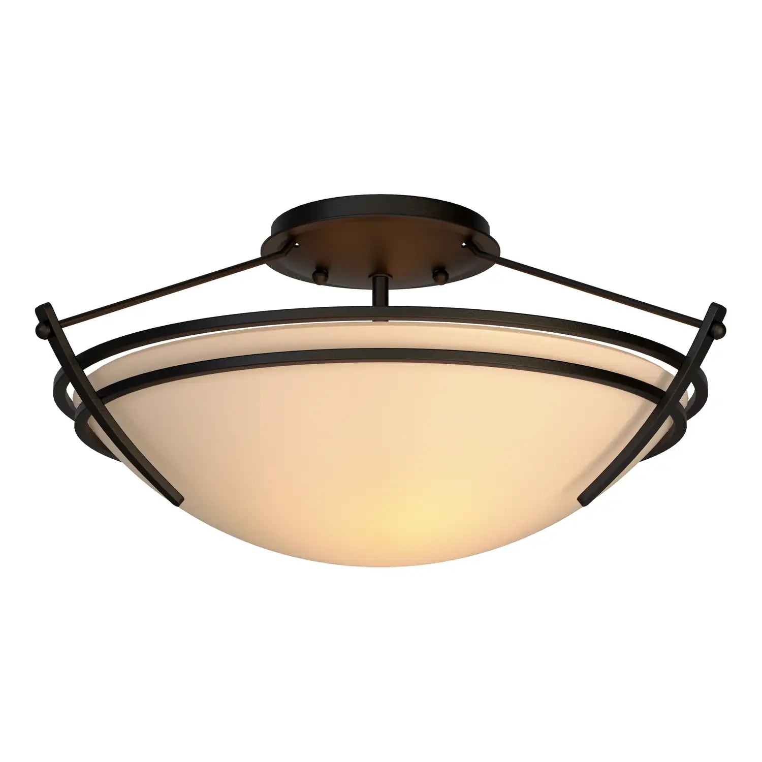Hubbardton Forge, Presidio Tryne Semi-Flush, SEMI FLUSH MOUNT LIGHT