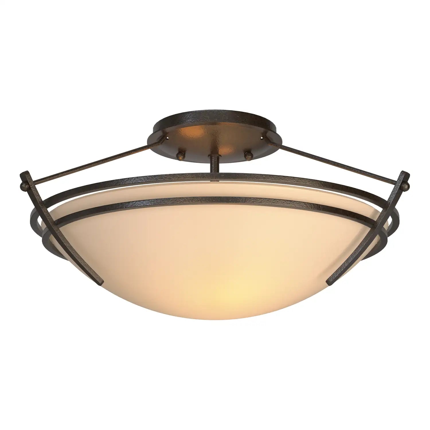 Hubbardton Forge, Presidio Tryne Semi-Flush, SEMI FLUSH MOUNT LIGHT