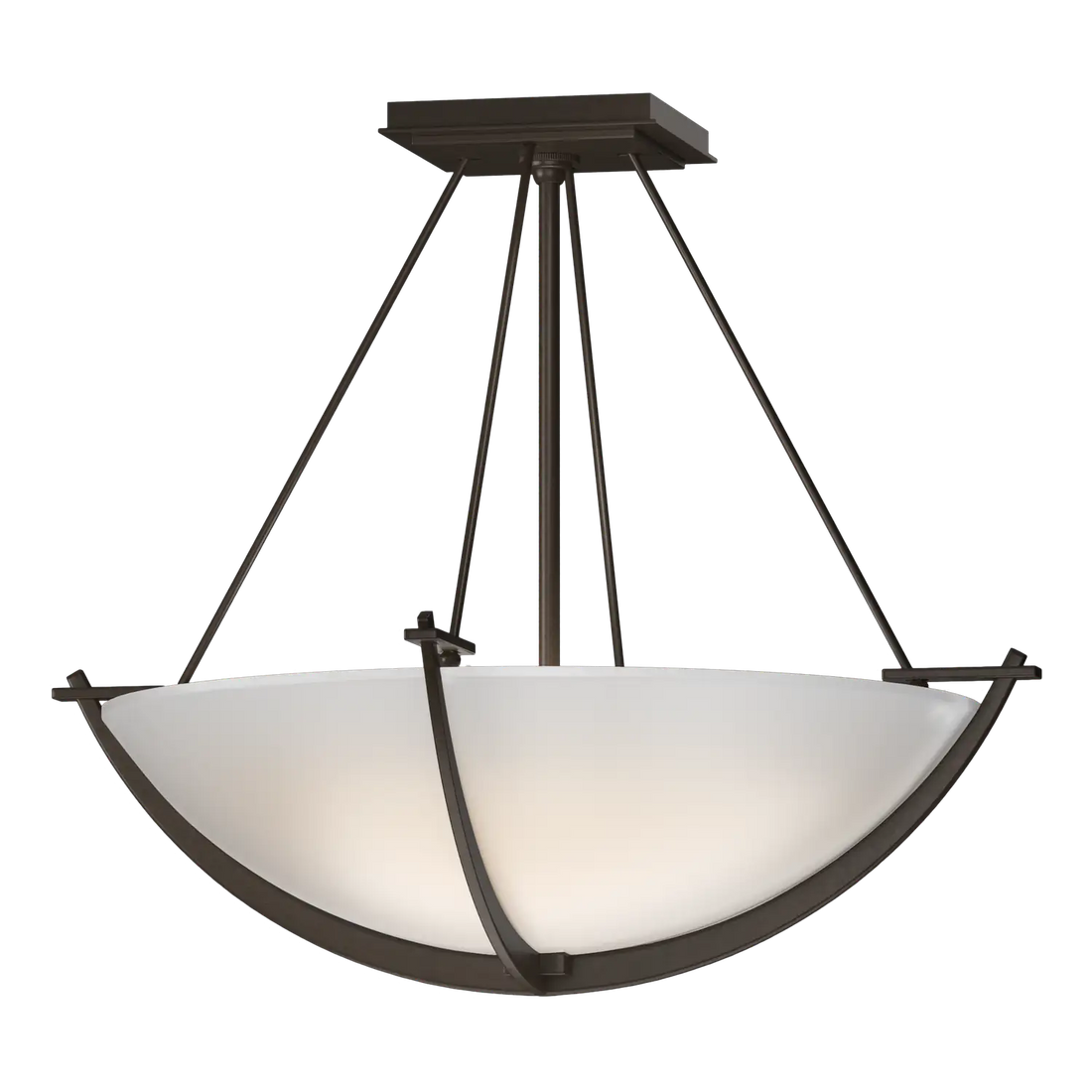 HUBBARDTON FORGE, COMPASS SEMI-FLUSH, SEMI FLUSH MOUNT LIGHT