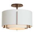 Hubbardton Forge, Exos Double Shade Semi-Flush, SEMI FLUSH MOUNT LIGHT