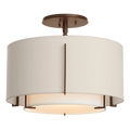 Hubbardton Forge, Exos Double Shade Semi-Flush, SEMI FLUSH MOUNT LIGHT