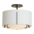 Hubbardton Forge, Exos Double Shade Semi-Flush, SEMI FLUSH MOUNT LIGHT