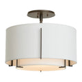 Hubbardton Forge, Exos Double Shade Semi-Flush, SEMI FLUSH MOUNT LIGHT