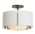 Hubbardton Forge, Exos Double Shade Semi-Flush, SEMI FLUSH MOUNT LIGHT