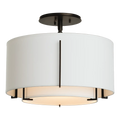Hubbardton Forge, Exos Double Shade Semi-Flush, SEMI FLUSH MOUNT LIGHT