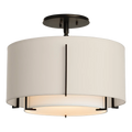 Hubbardton Forge, Exos Double Shade Semi-Flush, SEMI FLUSH MOUNT LIGHT