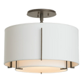 Hubbardton Forge, Exos Double Shade Semi-Flush, SEMI FLUSH MOUNT LIGHT
