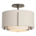 Hubbardton Forge, Exos Double Shade Semi-Flush, SEMI FLUSH MOUNT LIGHT