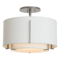 Hubbardton Forge, Exos Double Shade Semi-Flush, SEMI FLUSH MOUNT LIGHT